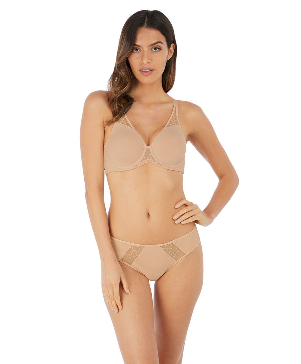 Soutien-gorge moulé armatures triangle Wacoal Lisse frappe nude WE145001-FRP