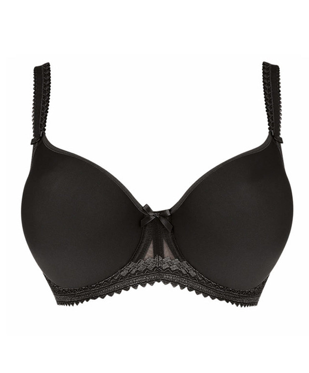 Soutien-gorge moulé couvrant armatures grande taille Fantasie Rebecca noir FL2024-BLK