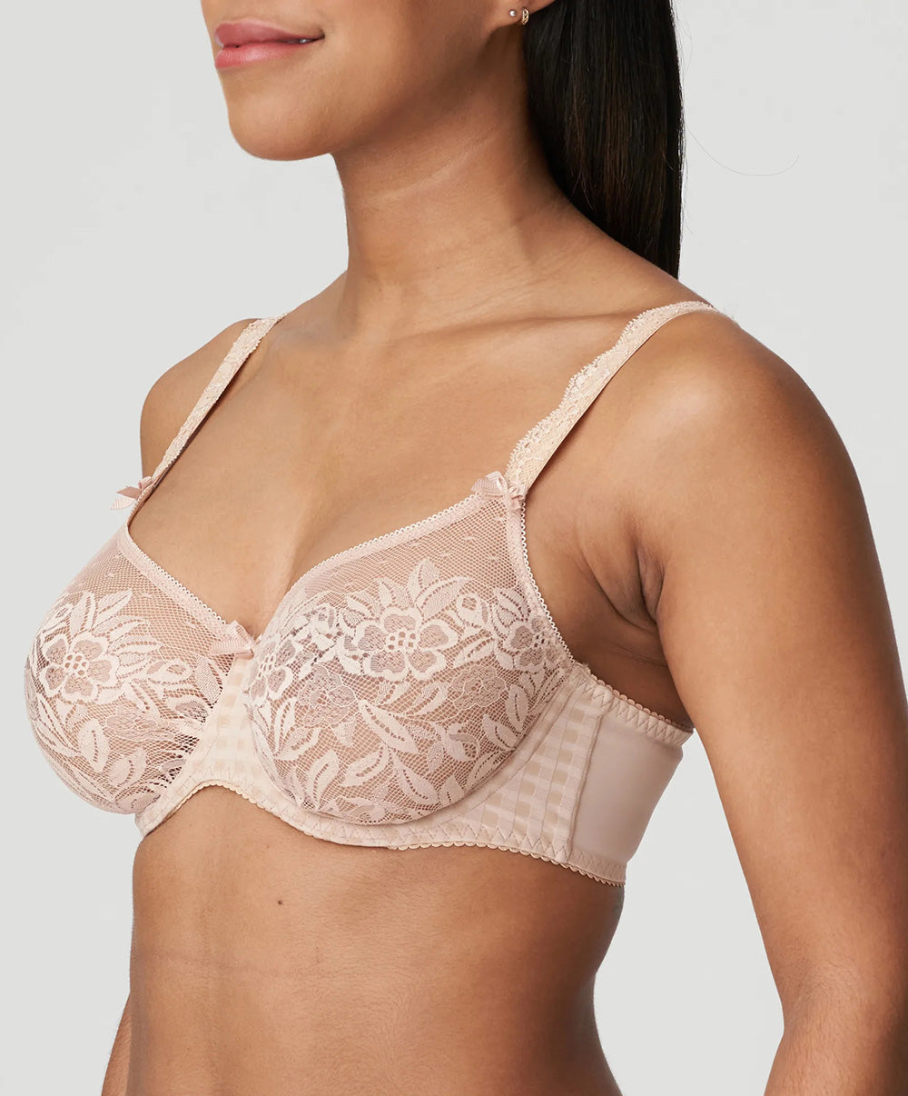 Soutien-gorge moulé emboitant grande taille en dentelle PrimaDonna Madison café latte 0262127-CAL