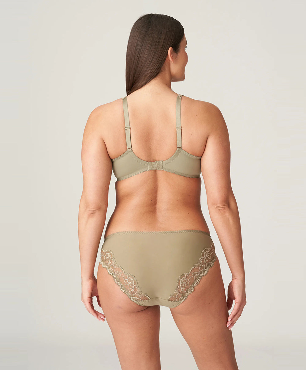Soutien-gorge moulé emboitant grande taille en dentelle PrimaDonna Madison golden olive 0262127-GOO