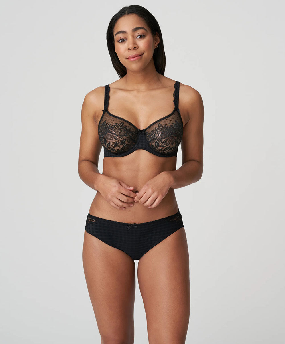 Soutien-gorge moulé emboitant grande taille en dentelle PrimaDonna Madison noir 0262127-ZWA