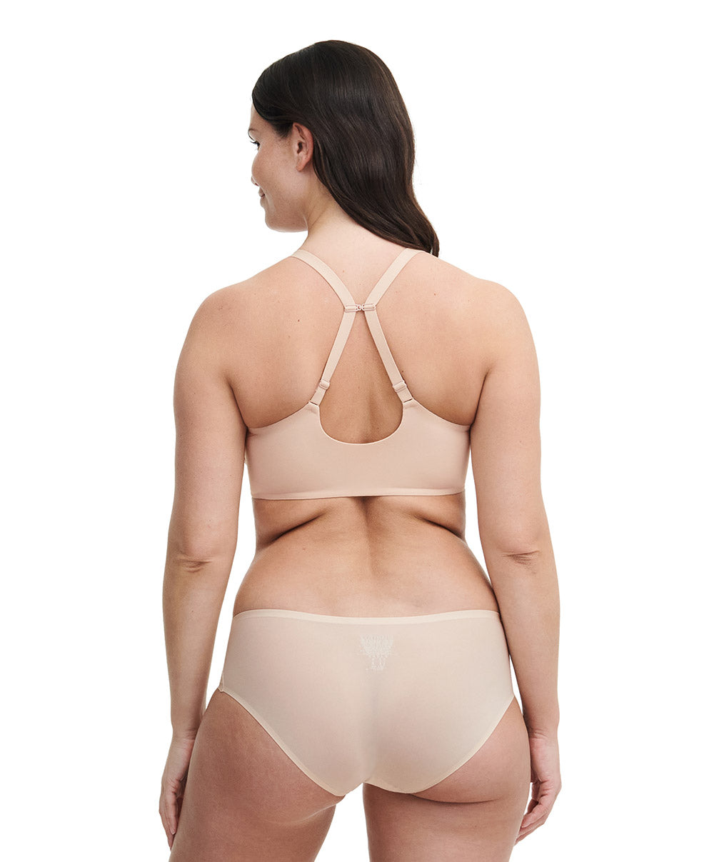 Soutien-gorge moulé enveloppant apex haute Chantelle Norah beige doré C13F60-01N