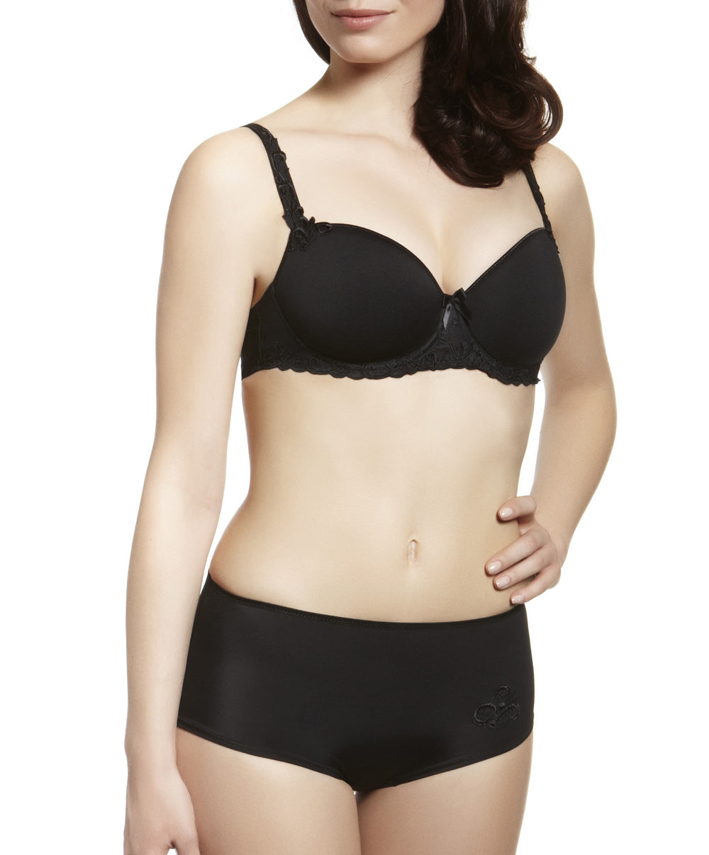 Soutien-gorge moulé padding spacer forme corbeille bretelles multipositions Simone Pérèle Andora noir 131343-015