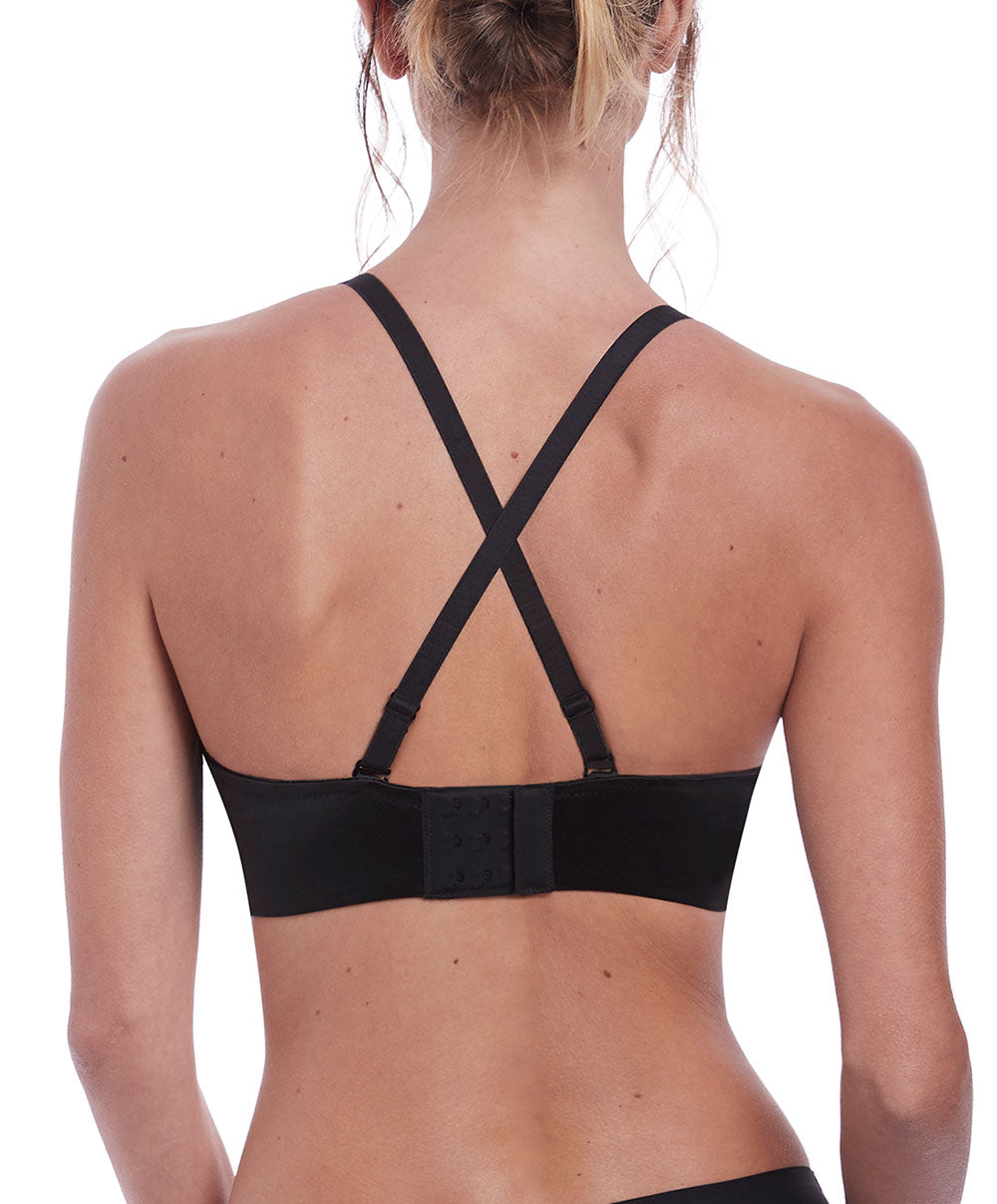 Soutien-gorge moulé sans bretelles armatures Fantasie Aura noir FL2320-BLK face