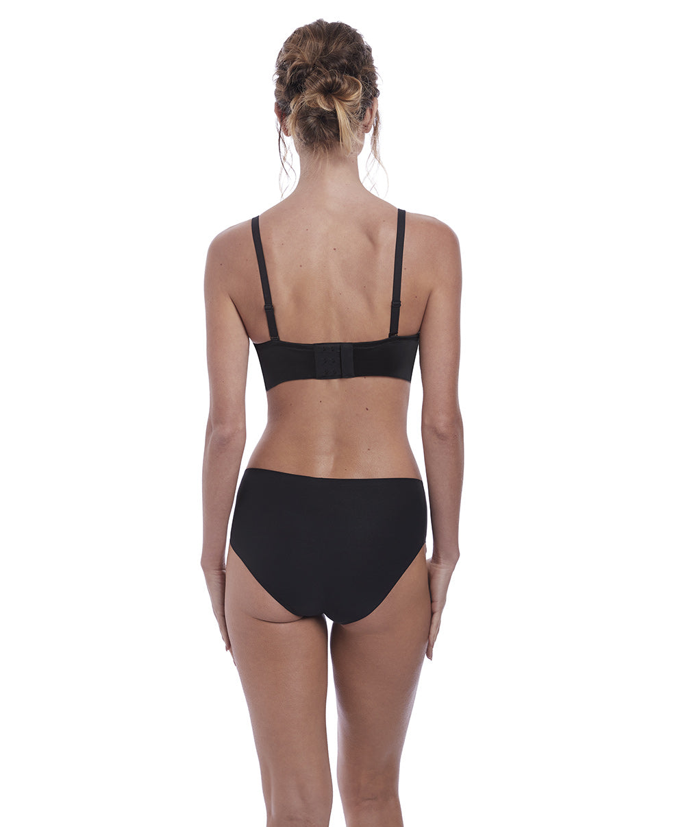 Soutien-gorge moulé sans bretelles armatures Fantasie Aura noir FL2320-BLK face