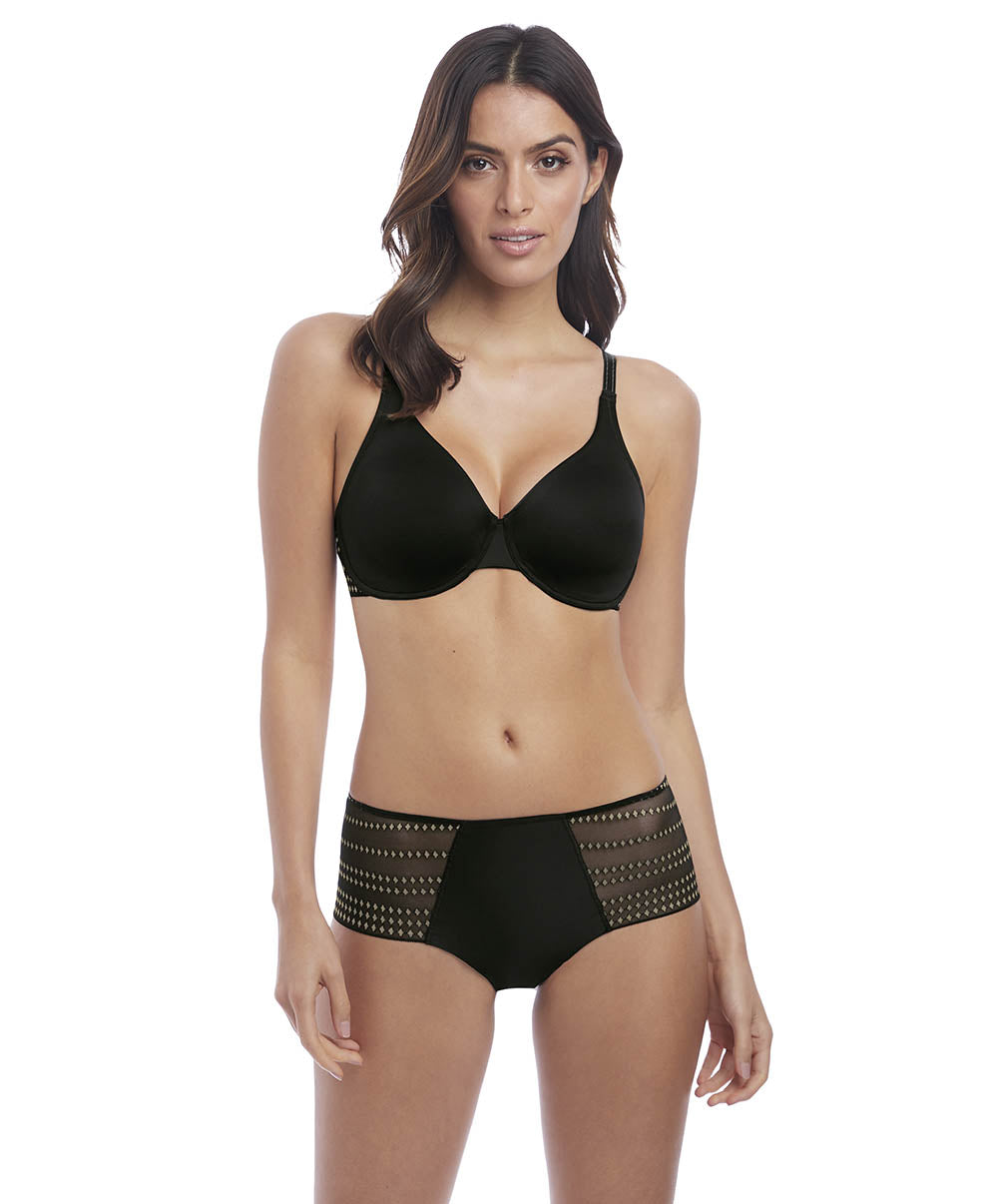 Soutien-gorge moulé sans coutures Wacoal Respect noir champagne