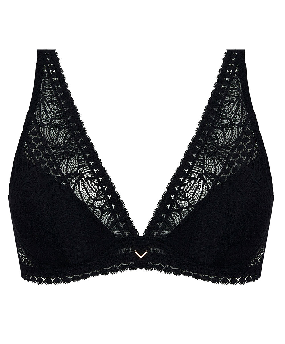 Soutien-gorge mousse à armatures forme triangle Antigel de Lise Charmel Atelier Séduction noir ECH7057-NO