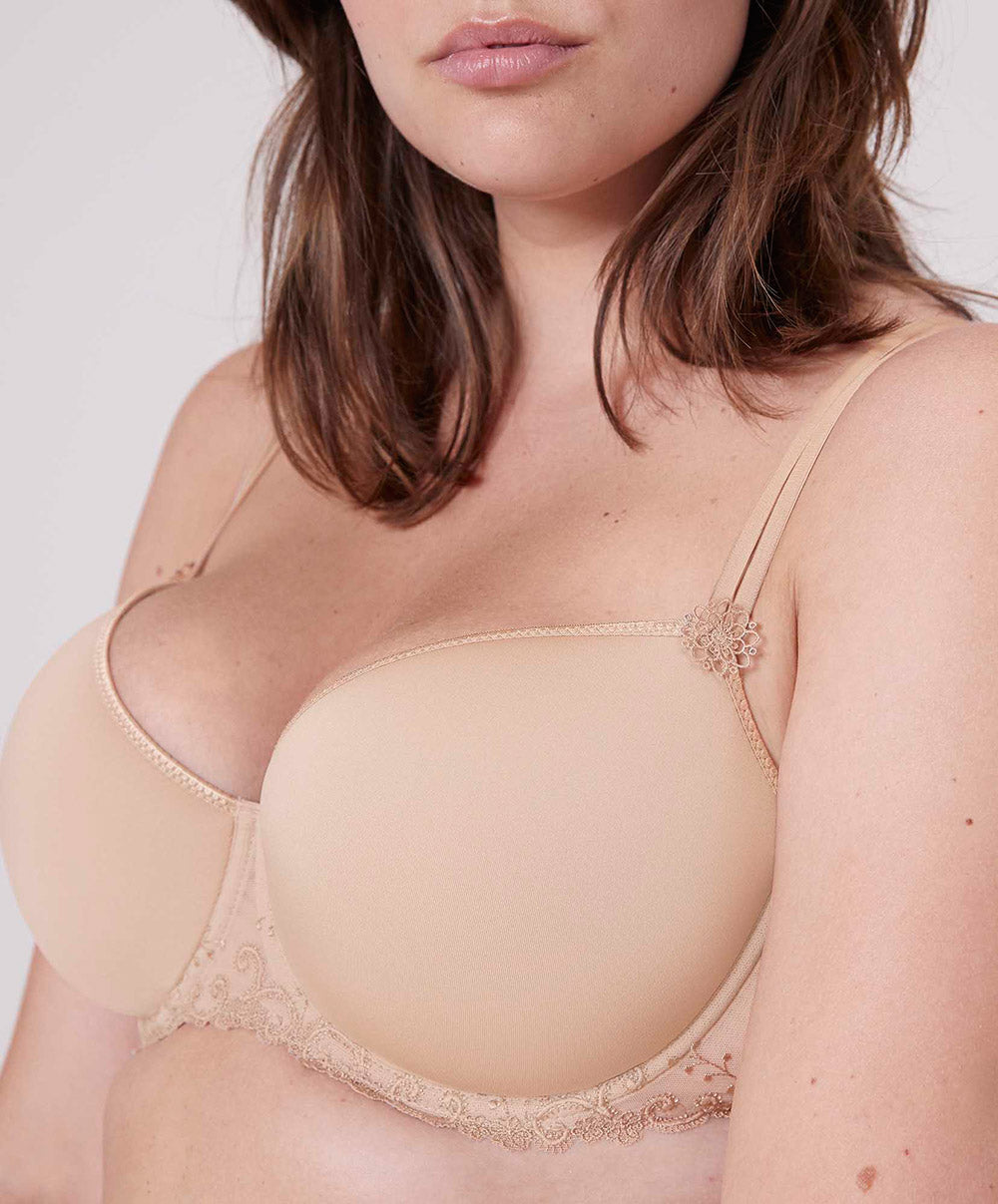 Soutien-gorge moulé padding en maille spacer 3D Simone Pérèle Délice peau 12X343-709