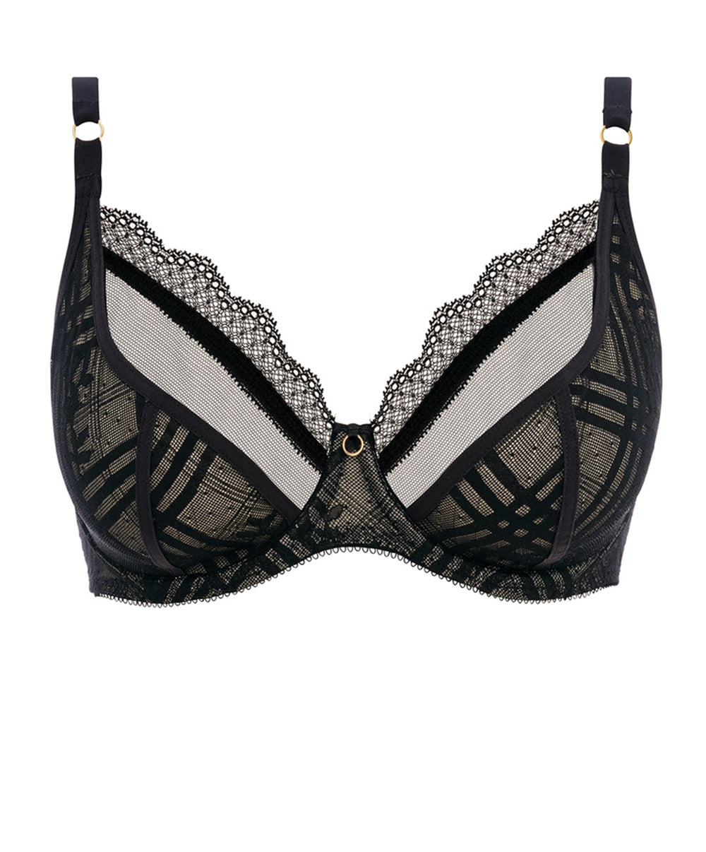 Soutien-gorge plunge sexy à armatures Freya Freya Fatale noir AA401402-NOR