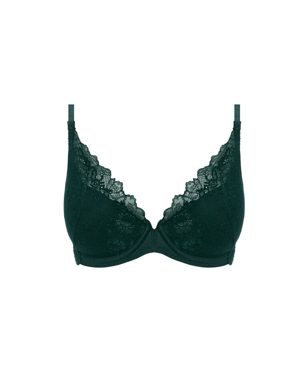 Soutien-gorge push-up plunge Wacoal Lace Perfection botanical green WE135003-BTG