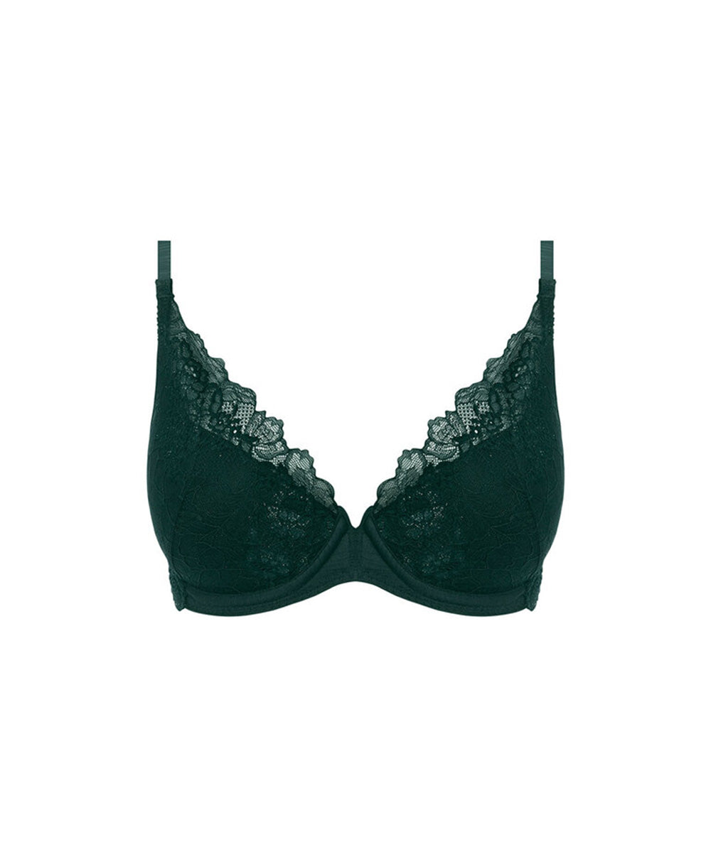 Soutien-gorge push-up plunge Wacoal Lace Perfection botanical green WE135003-BTG