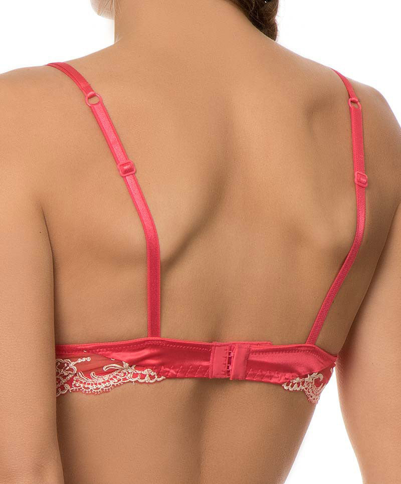 Soutien-gorge rouge en soie type moulé Lise Charmel Splendeur Soie santal ACC8580-SA fashion
