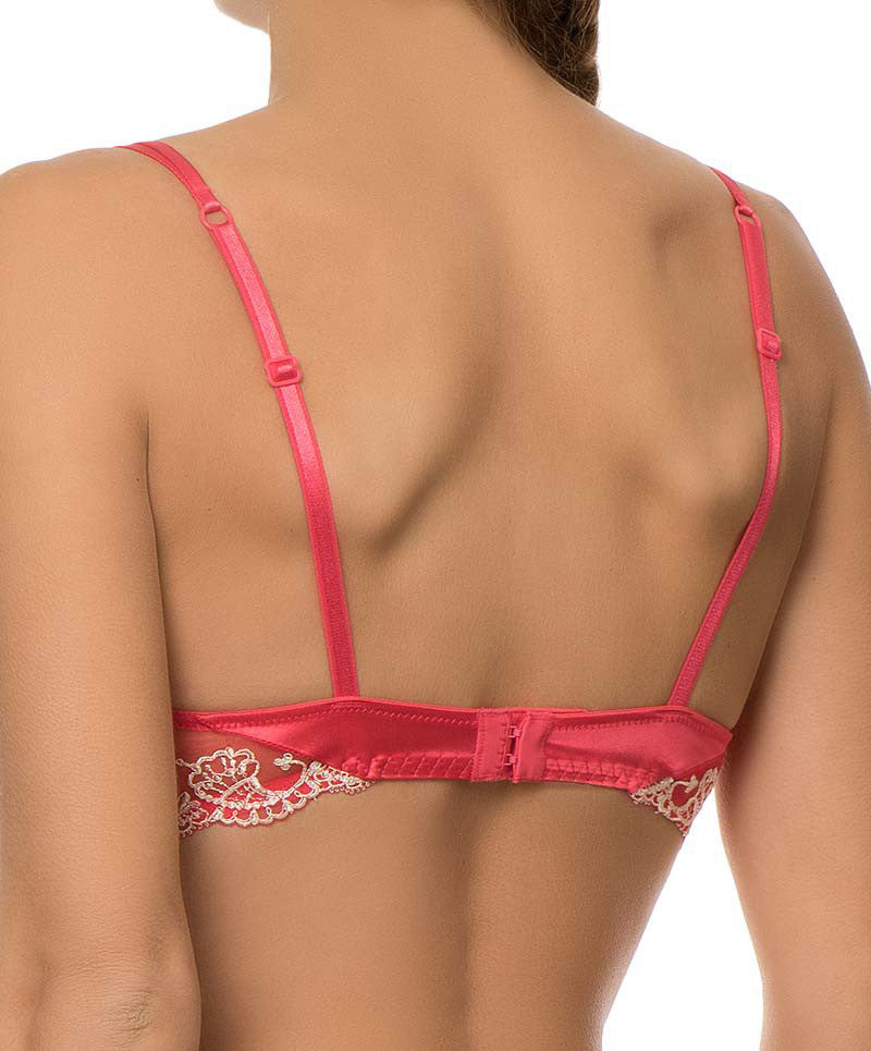 Soutien-gorge rouge en soie type corbeille Lise Charmel Splendeur Soie santal ACC3080-SA fashion