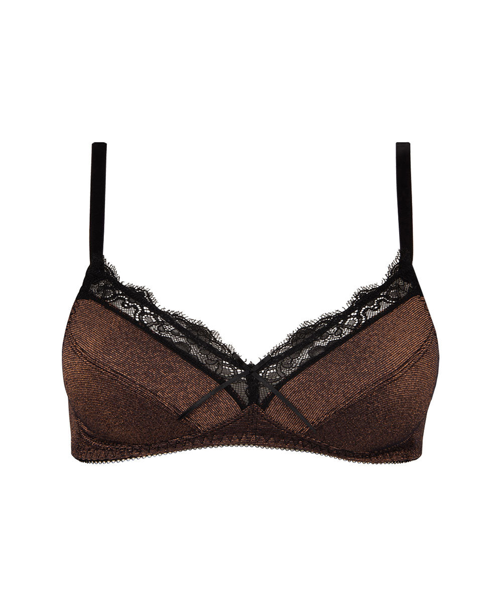 Soutien-gorge sans armature Antigel de Lise Charmel Disco Dentelle cuivre ECH6546-CD