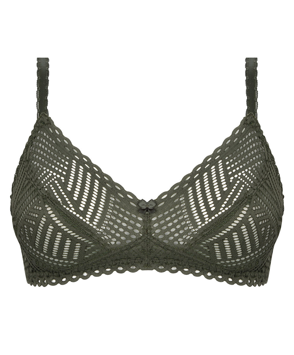 Soutien-gorge sans armature Antigel de Lise Charmel Tressage Graphic éclat aventure kaki ECC6537-EA