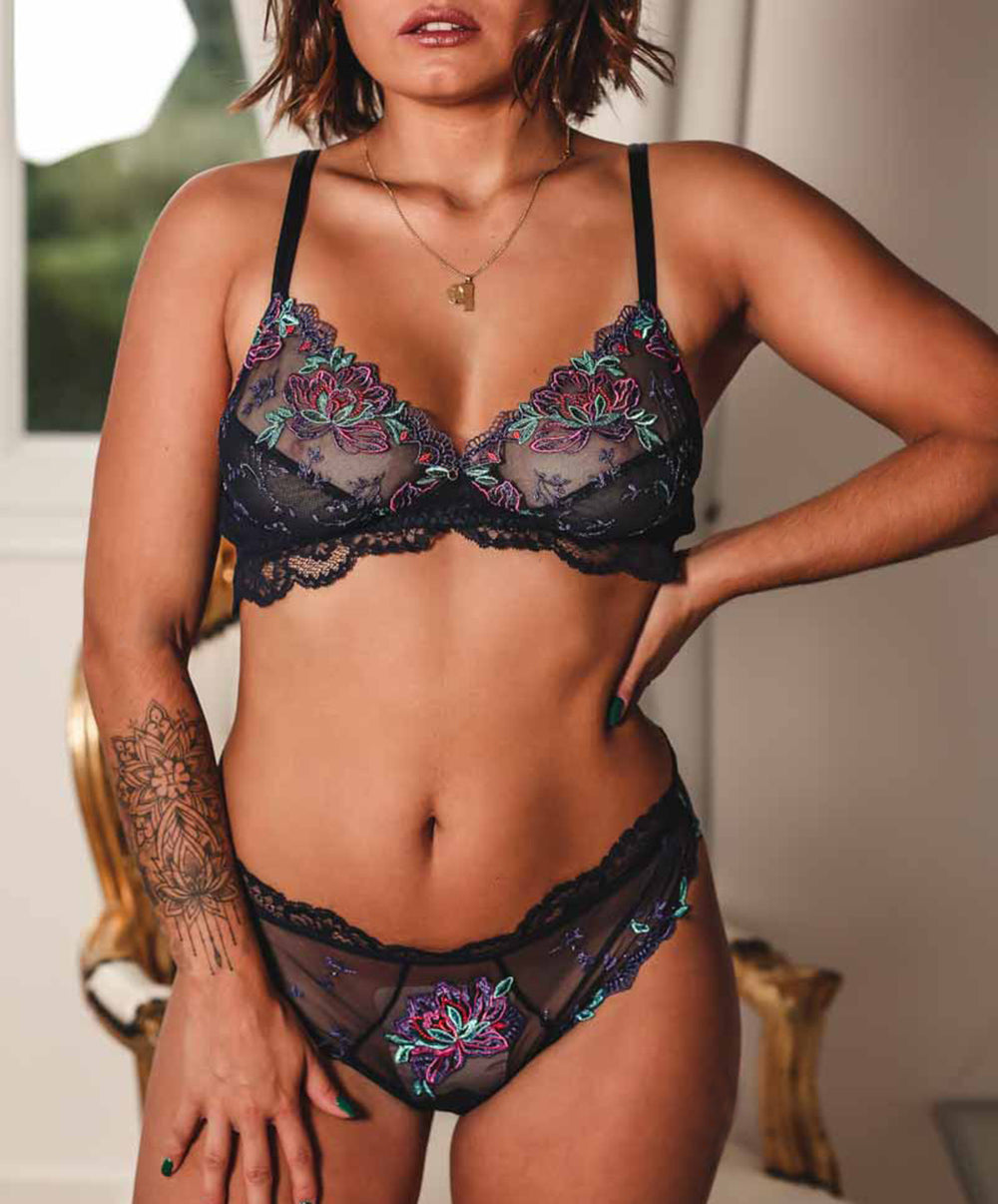 Soutien-gorge sans armatures Lise Charmel Magie saphir Eclosion bleu ACH6511-ES