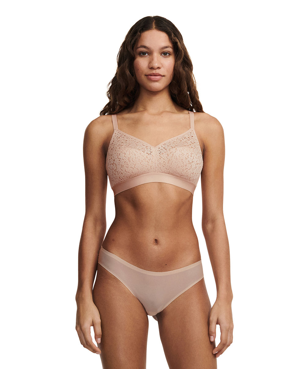 Soutien-gorge sans armatures brassière Chantelle Norah beige doré C13F80-01N