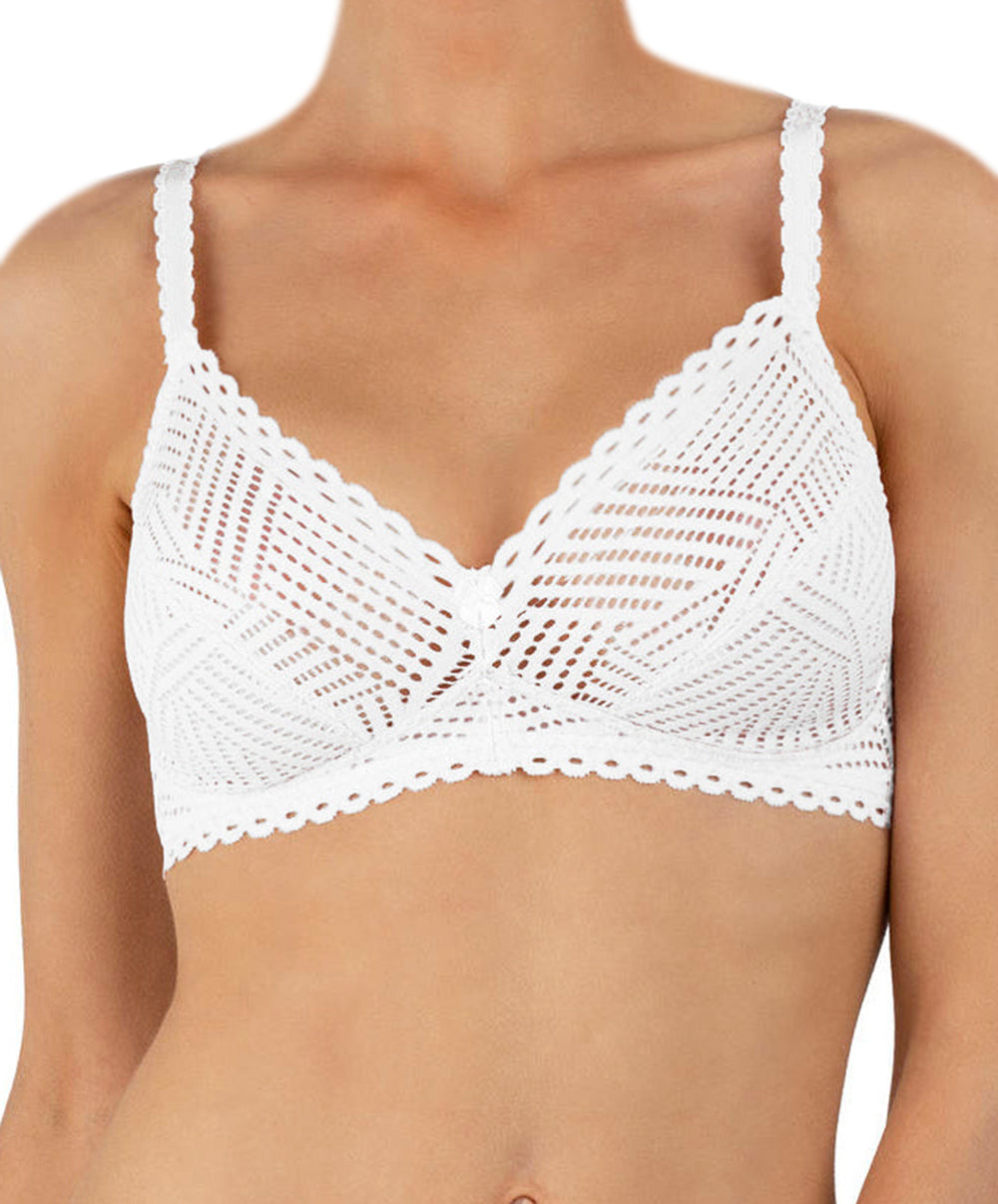 Soutien-gorge sans armatures grande taille Antigel de Lise Charmel Tressage Graphic blanc FCC6537-TB