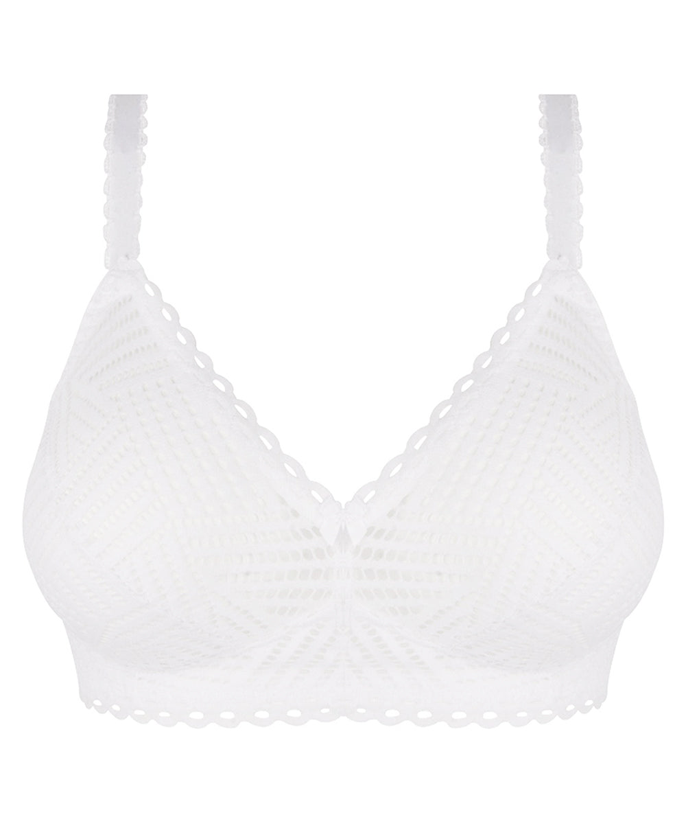 Soutien-gorge sans armatures grande taille Antigel de Lise Charmel Tressage Graphic blanc FCC6537-TB