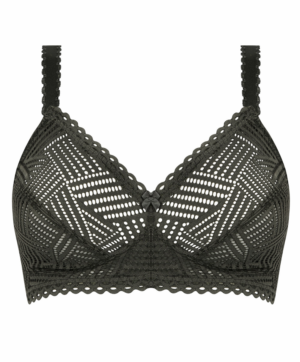 Soutien-gorge sans armatures grande taille Antigel de Lise Charmel Tressage Graphic éclat aventure kaki FCC6537-EA