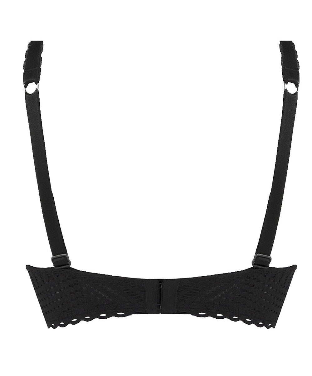 Soutien-gorge sans armatures grande taille Antigel de Lise Charmel Tressage Graphic noir FCC6537-TN