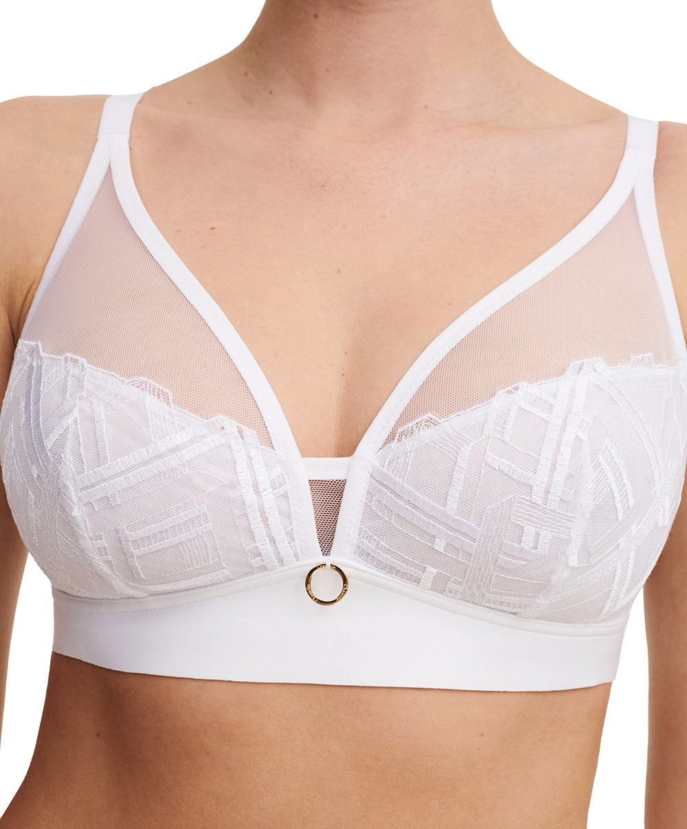 Soutien-gorge sans armatures maintien Chantelle Graphic Support blanc C21S20-010