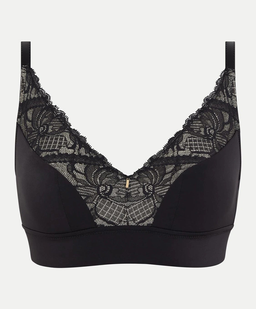 Soutien-gorge sans armatures maintien en mousse Chantelle Orangerie Dream noir C17Q70-011