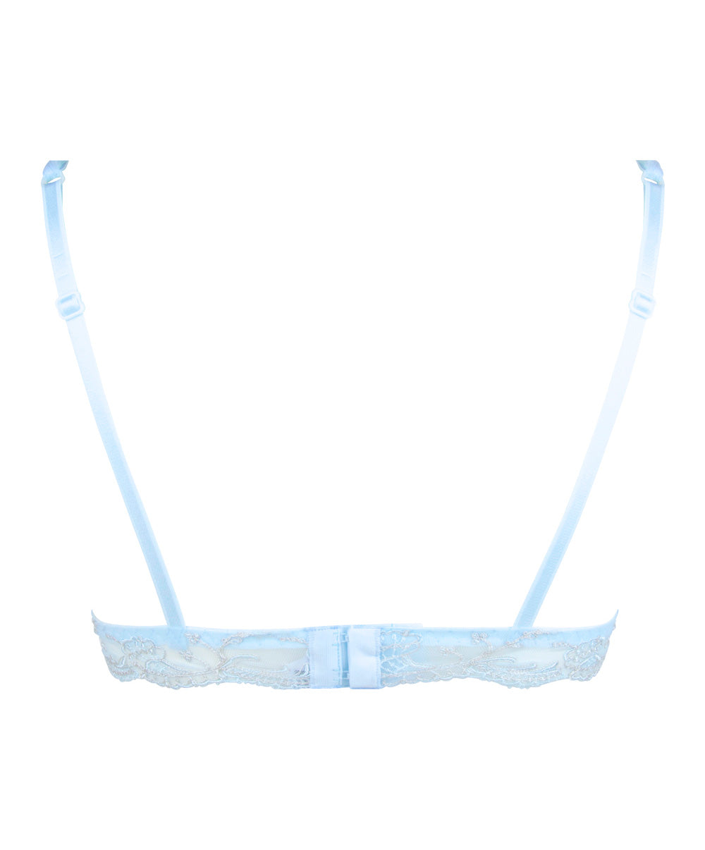 Soutien-gorge en soie sans armatures triangle Lise Charmel Splendeur soie bleu azur ACC6580-SZ