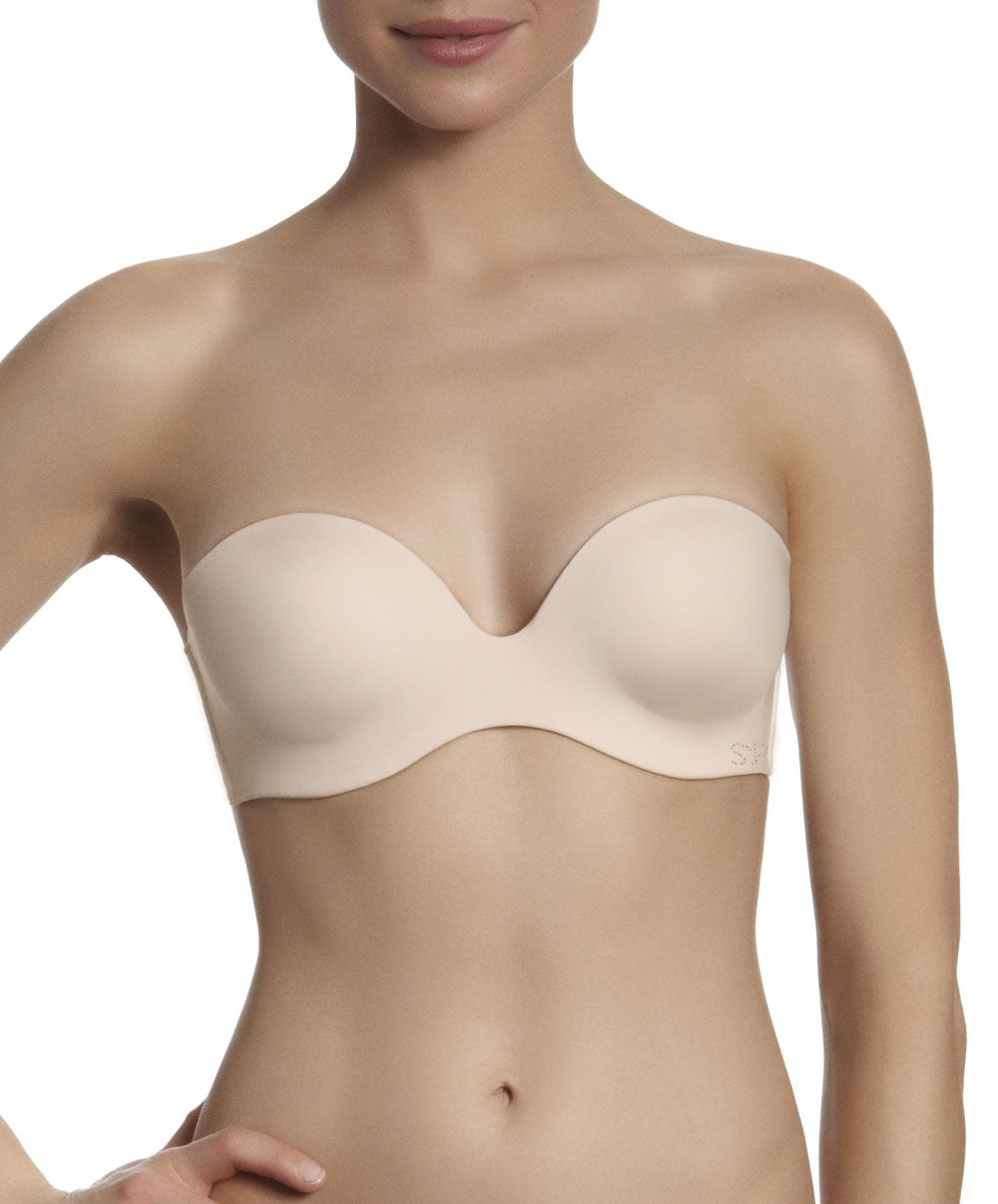 Soutien-gorge sans bretelles plongeant Simone Pérèle Inspiration peau 12W303-709