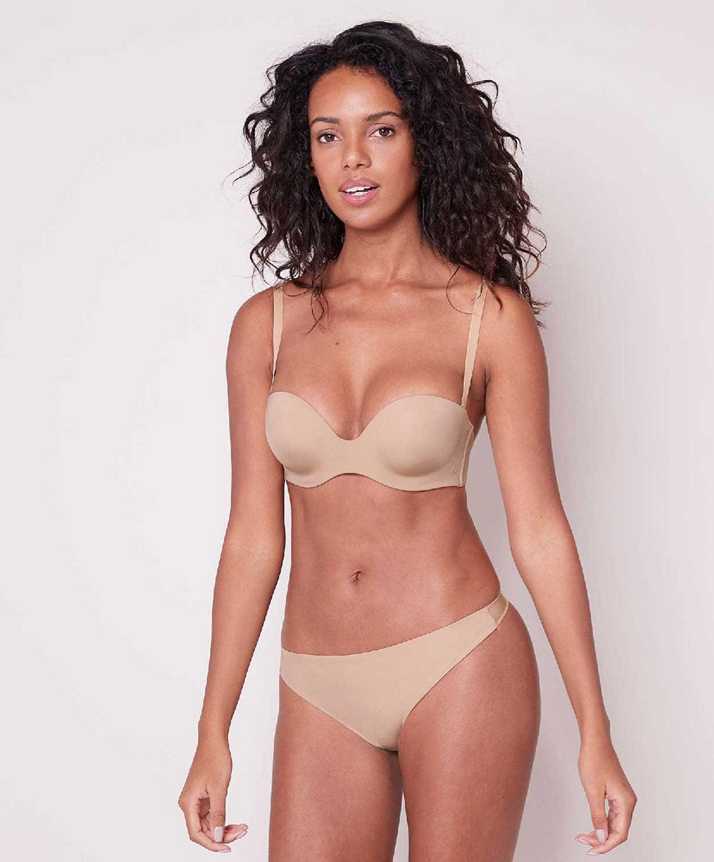 Soutien-gorge sans bretelles plongeant Simone Pérèle Inspiration peau 12W303-709