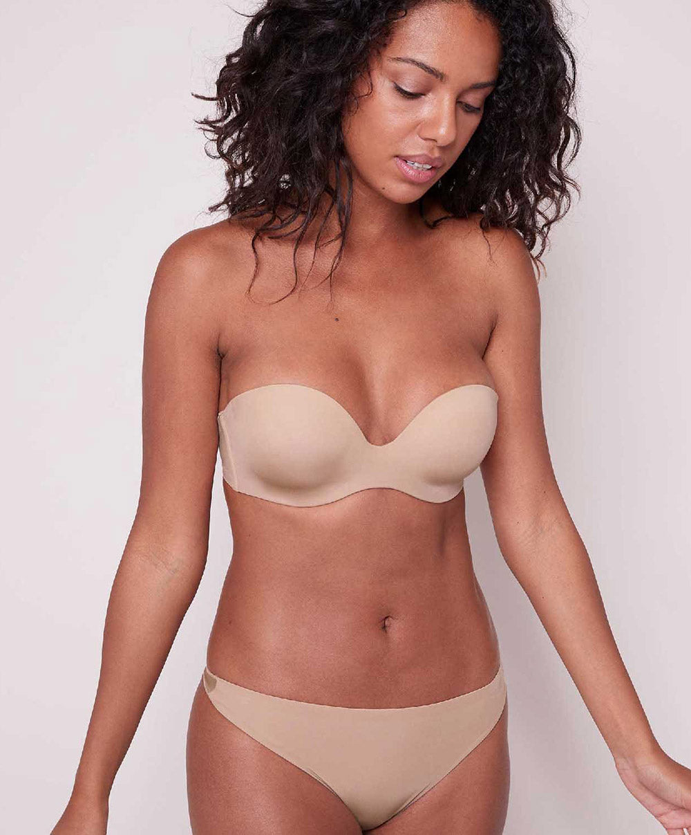 Soutien-gorge sans bretelles plongeant Simone Pérèle Inspiration peau 12W303-709