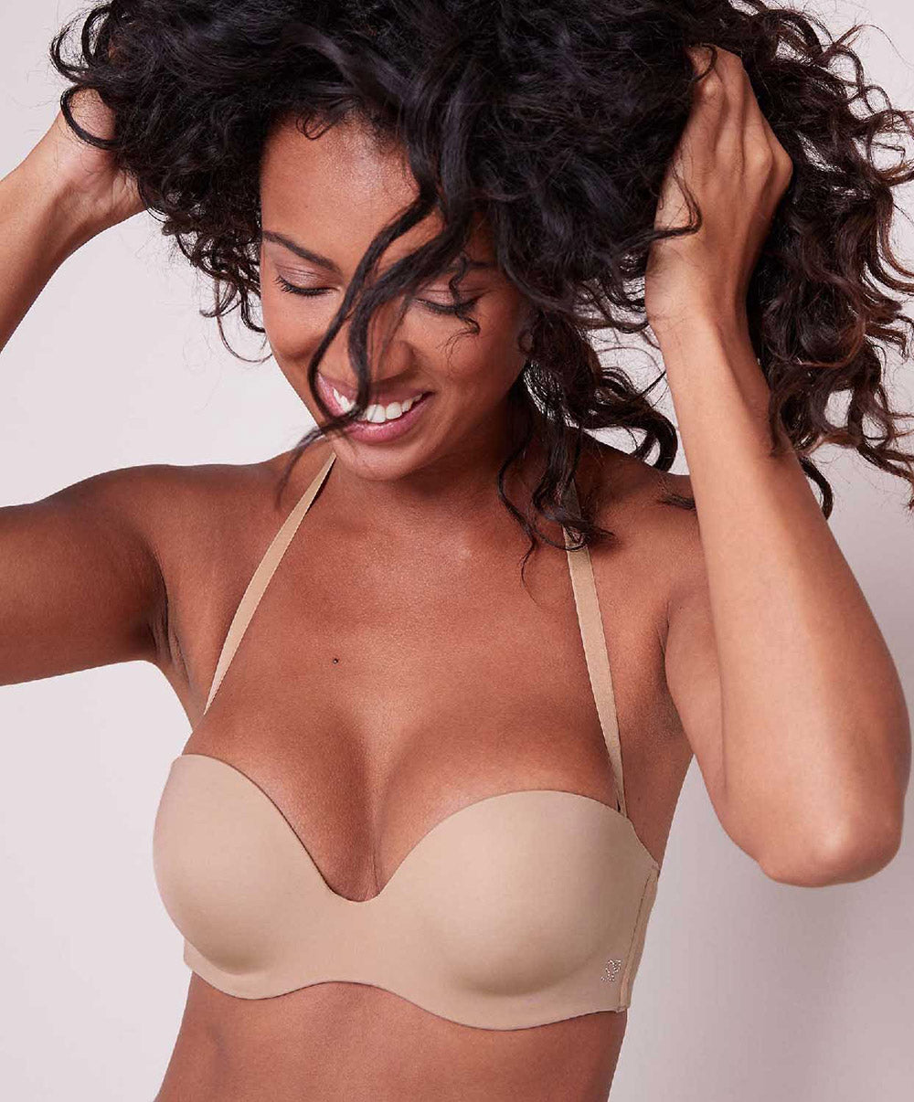 Soutien-gorge sans bretelles plongeant Simone Pérèle Inspiration peau 12W303-709