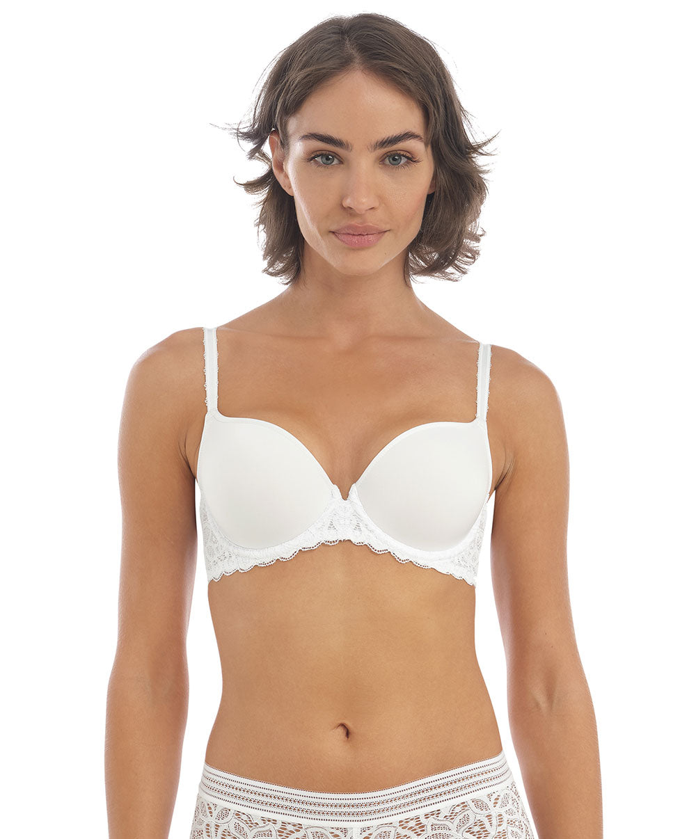 Soutien-gorge moulé lisse à armatures Wacoal Raffine blanc WE148004-WHE