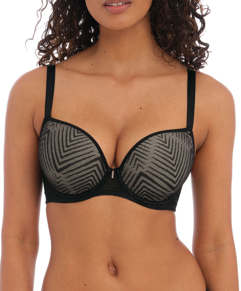 Soutien-gorge t-shirt moulé à armatures Freya Tailored noir AA401131-BLK