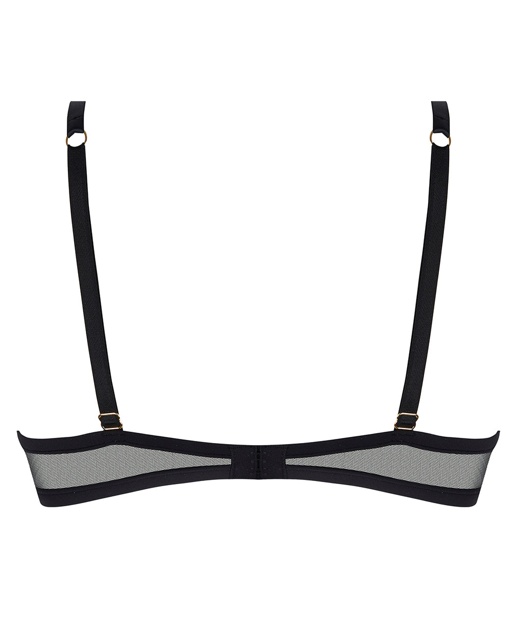 Soutien-gorge triangle armatures couvrant Lise Charmel Éclats d'Or noir or BCJ6729-NO