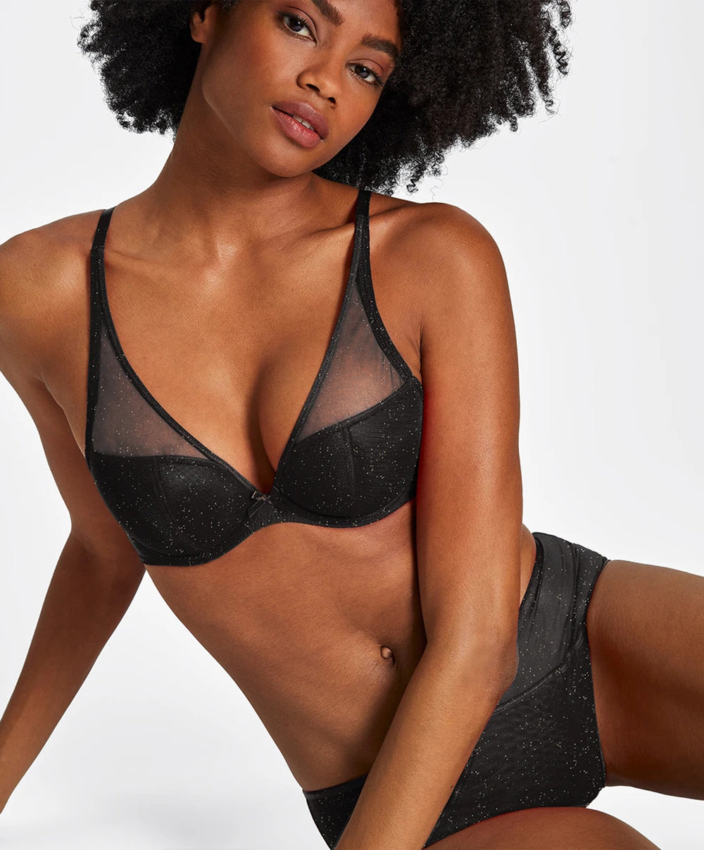 Soutien-gorge triangle Nudessence étincelle Aubade FM12-3-ETIN