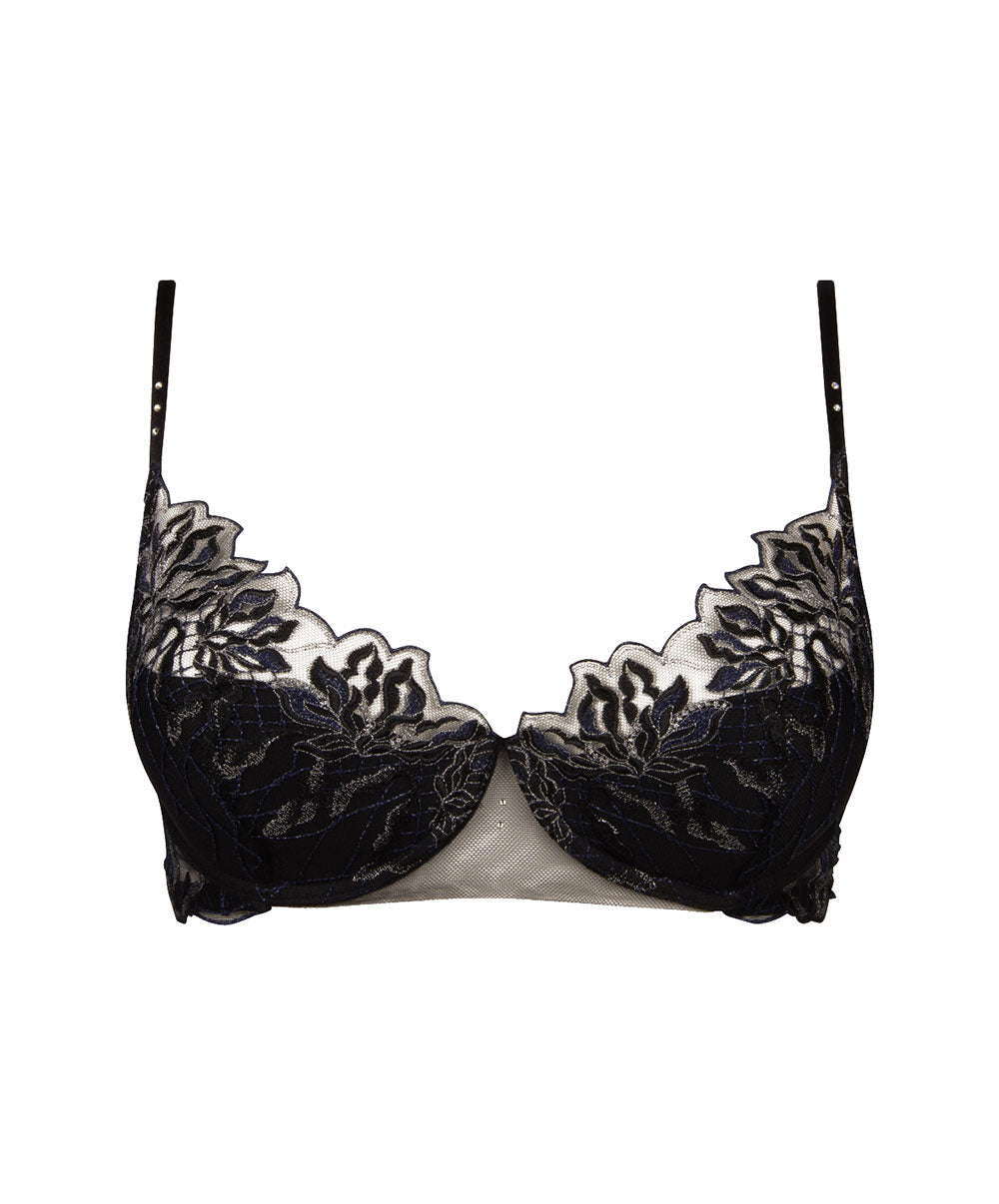 Soutien-gorge triangle armatures Lise Charmel Les Nuits Chics nuit argent ACH6735-NA
