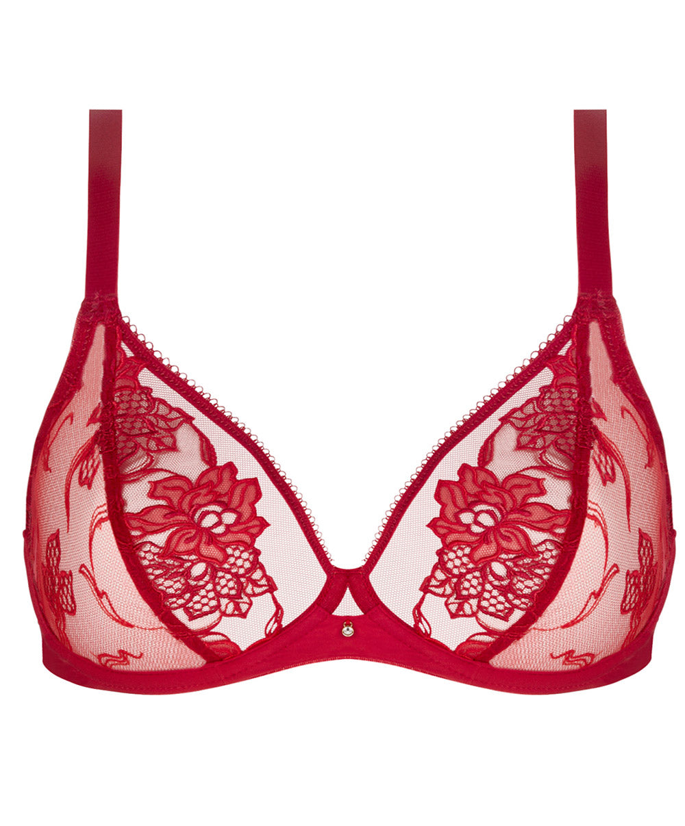 Soutien-gorge triangle armatures couvrant Lise Charmel Adorable en Sexy rouge effusion BCH6785-RE