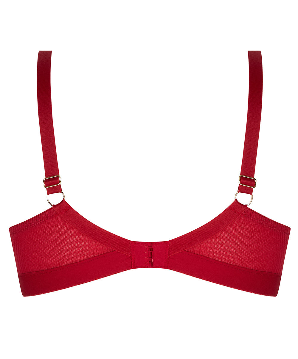 Soutien-gorge triangle armatures couvrant Lise Charmel Adorable en Sexy rouge effusion BCH6785-RE