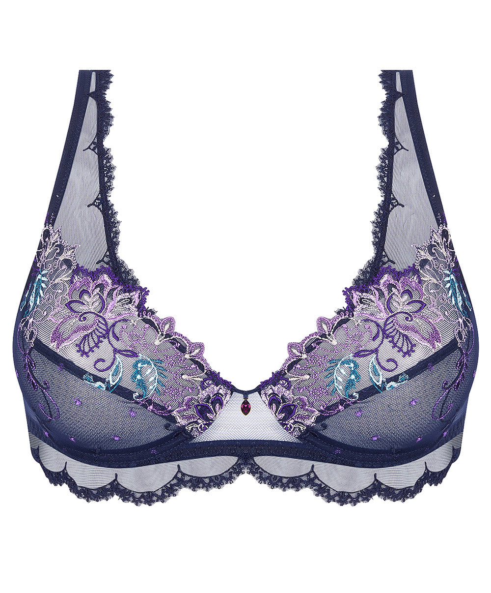 Soutien-gorge triangle sexy "Glamour" Lise Charmel Déesse Désirs mauve ACH7477-MD
