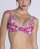 Soutien-gorge triangle sexy "Glamour" Lise Charmel Envolée de Fleurs fuchsia ACH7483-EF