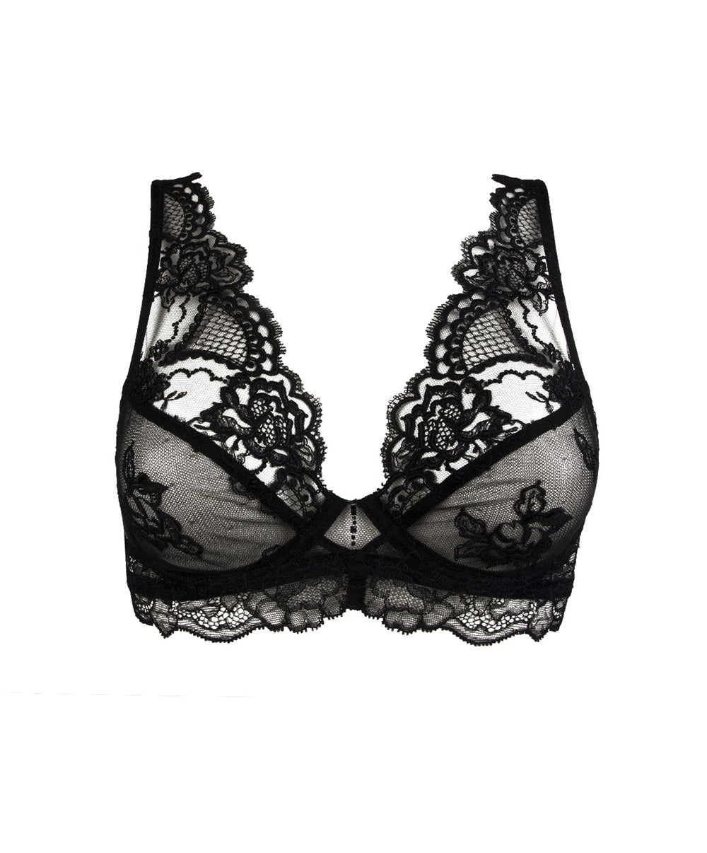 Soutien-gorge triangle sexy Lise Charmel Sublime en Dentelle noir ACH7413-NO