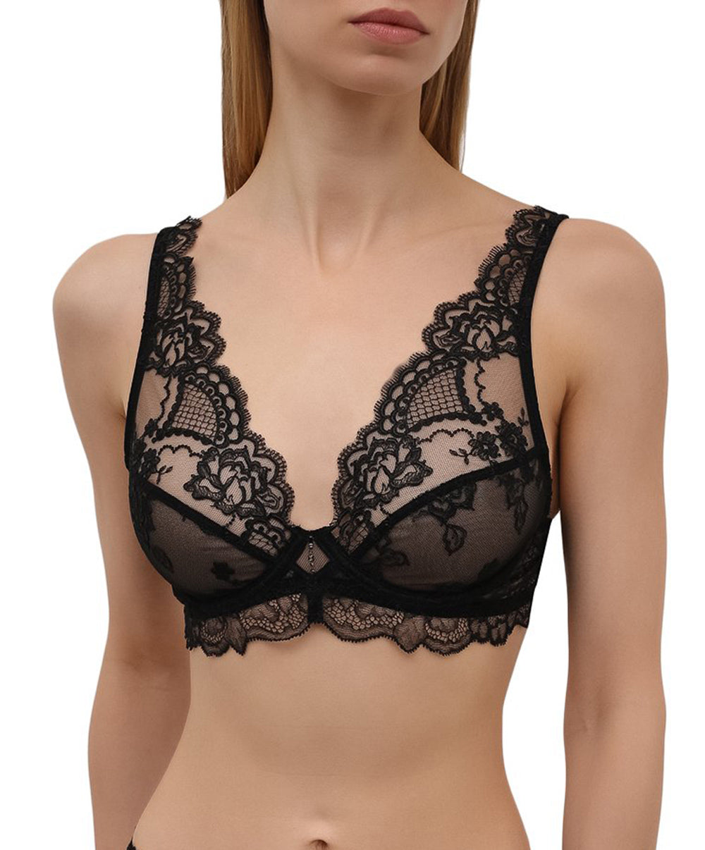 Soutien-gorge triangle sexy Lise Charmel Sublime en Dentelle noir ACH7413-NO