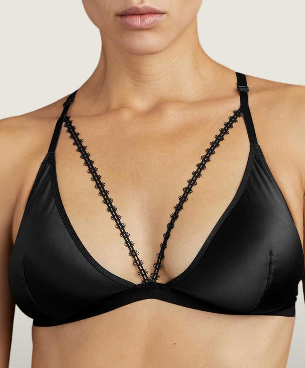 Soutien-gorge triangle sexy Sweet Addiction Boîtes a Désir Aubade P010T-NOIR