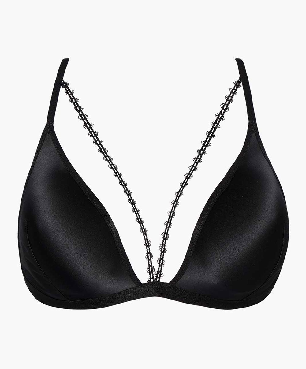 Soutien-gorge triangle sexy Sweet Addiction Boîtes a Désir Aubade P010T-NOIR
