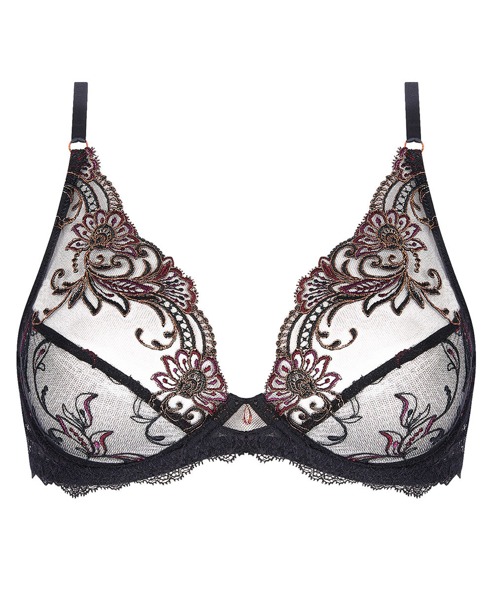 Soutien-gorge triangle sexy glamour Charme Secret noir Lise Charmel ACJ7433-CN 10