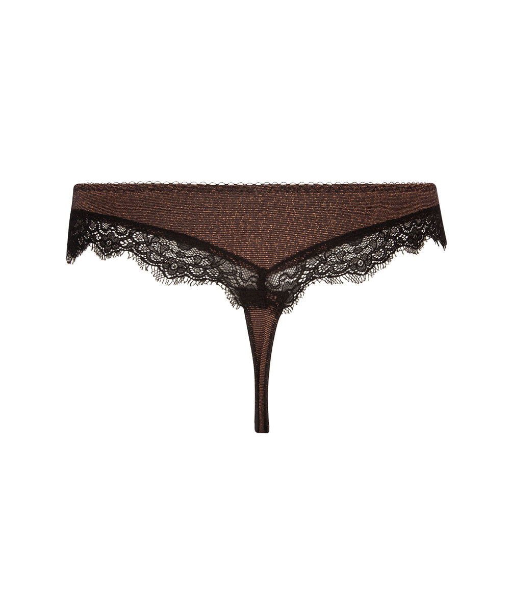 String Antigel de Lise Charmel Disco Dentelle cuivre ECH0046-CD