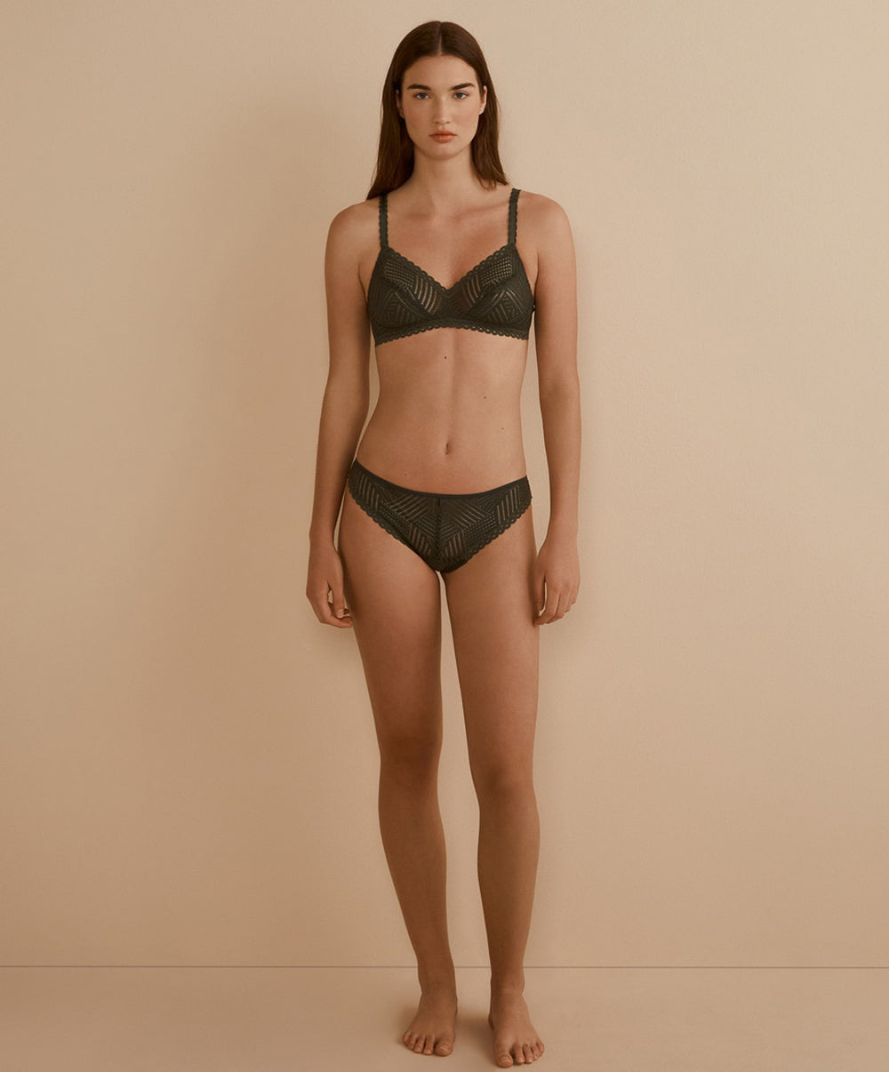 String Antigel de Lise Charmel Tressage Graphic éclat aventure kaki ECC0037-EA