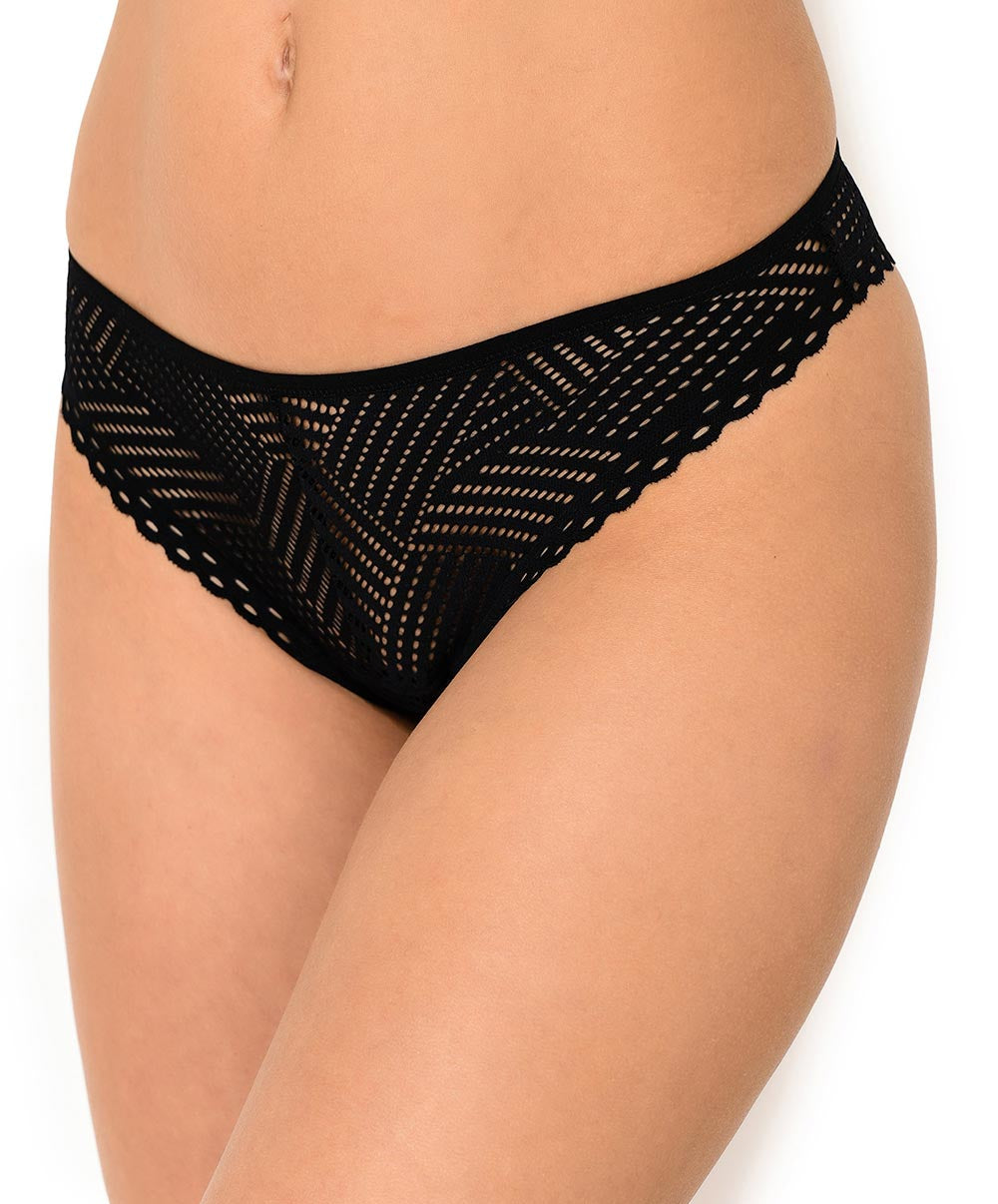 String tressage graphic Antigel de Lise Charmel Noir ECC0037-TN