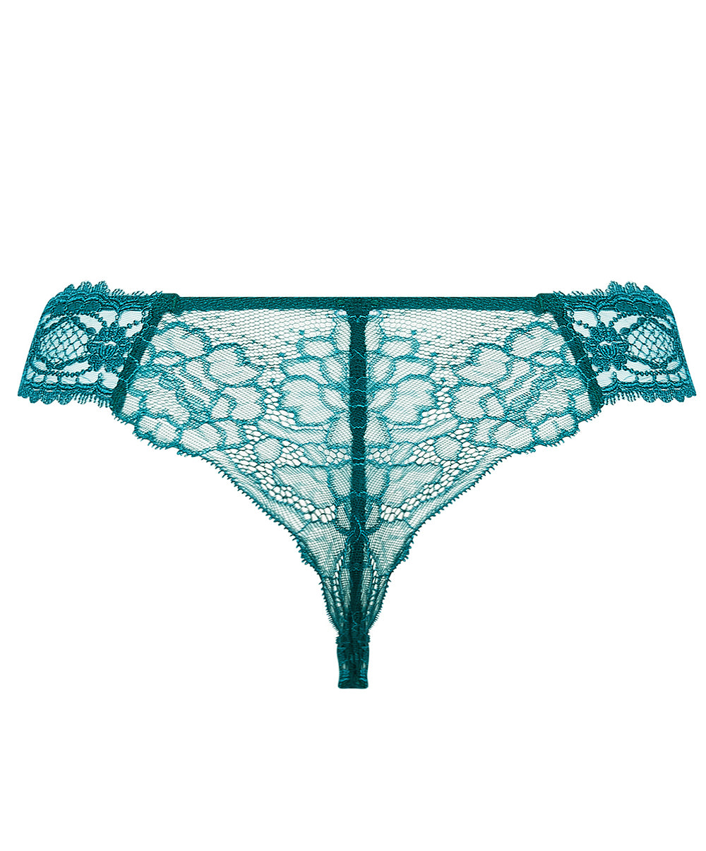 String Lise Charmel Sublime en Dentelle vert princesse ACH0013-VP